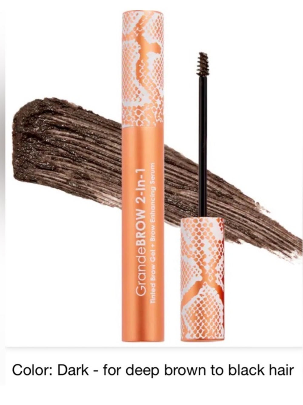 GRANDE GrandeBROW 2-IN-1 TINTED BROW GEL + BROW ENHANCING SERUM in Light or Dark